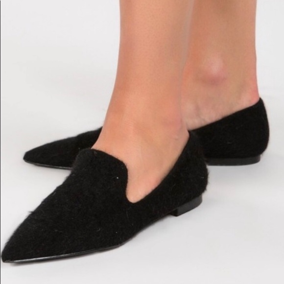 Closeout!▪️NIB POL Black Mohair Flats-8 - Picture 4 of 8